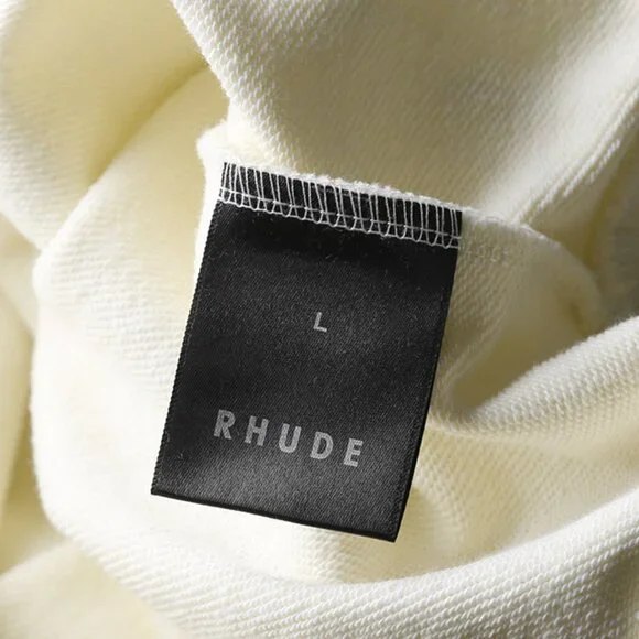 Rhude Beige Circuit Logo Graphic Print Hoodie Sweatshirts & Hoodies